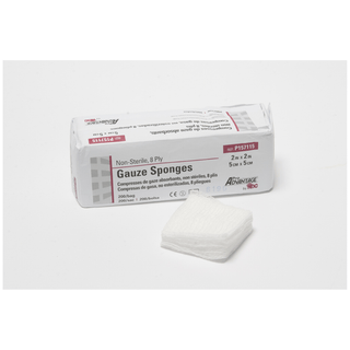 PRO ADVANTAGE GAUZE SPONGES - NON-STERILE - Gauze Sponge, 2" x 2", 8-Ply, Non-Sterile, 200/sleeve, 25 slv/cs (96 cs/plt) | Quantity - 1x CS