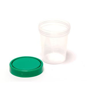 PRO ADVANTAGE URINE SPECIMEN CONTAINERS - Specimen Container, Screw-On Lid, 4 oz, Non-Sterile, 25/slv, 20 slv/cs (16 cs/plt) | Quantity - 1x CS