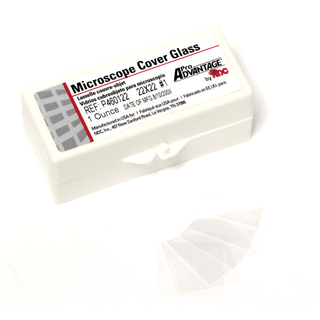 PRO ADVANTAGE MICROSCOPE SLIDESCover Glass, 22mm x 22mm, Thickness No. 1 (0.13 to 0.17mm), 1 oz/ctn, 10 ctn/bx  | Quantity - 1x BX