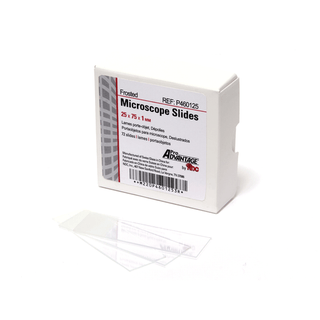 PRO ADVANTAGE MICROSCOPE SLIDESFrosted Microscope Slides, 75mm x 25mm, 72/bx, 20 bx/cs (40 cs/plt) | Quantity - 1x CS