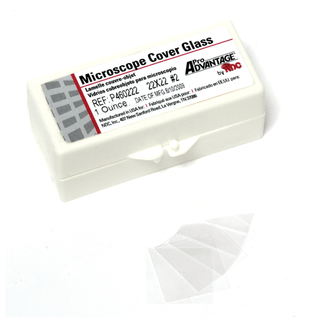 PRO ADVANTAGE MICROSCOPE SLIDESCover Glass, 22mm x 22mm, Thickness No. 2 (0.17 to 0.25mm), 1 oz/ctn, 10 ctn/bx | Quantity - 1x BX