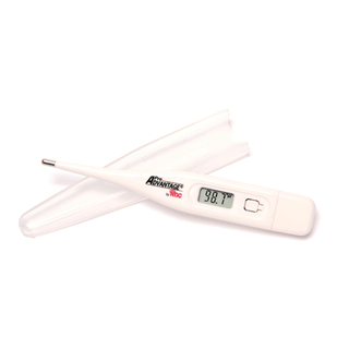 PRO ADVANTAGE DIGITAL THERMOMETER KIT - Digital Thermometer with 5 Thermometer Sheaths, 12/bx (12/cs 60 cs/plt) (090375) | Quantity - 1x BX