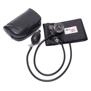 PRO ADVANTAGE STANDARD POCKET ANEROID SPHYGMOMANOMETER - Aneroid, Large Adult, Navy Blue, Latex Free (LF) (091328)  | Quantity - 1x EA