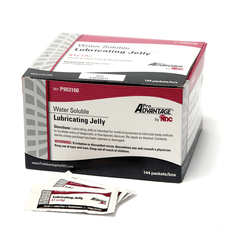 PRO ADVANTAGE LUBRICATING JELLY - Lubricating Jelly Packet, 3gm, Sterile, 144/bx, 12 bx/cs (66 cs/plt) | Quantity - 1x CS