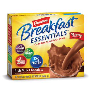 NESTLE CARNATION INSTANT BREAKFAST POWDER - Carnation Instant Breakfast, Chocolate, 10/bx, 6 bx/cs (Minimum Expiry Lead is 90 days; Non-Returnable)(Nestle products cannot be sold online without Nestle's prior written permission) | Quantity - 1x CS