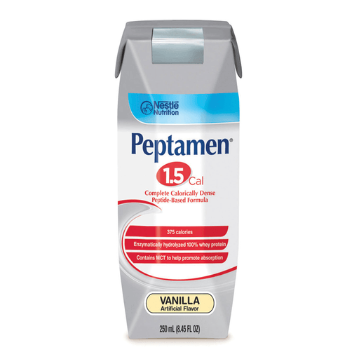 NESTLE PEPTAMEN 1.5 - Peptamen 1.5, Vanilla, 250 mL Tetra Prisma, 24/cs (144 cs/plt) (Minimum Expiry Lead is 90 days; Non-Returnable)(Nestle products cannot be sold online without Nestle's prior written permission) | Quantity - 1x CS