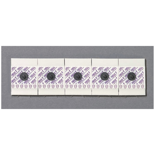 NIKOMED TRACE1 WET GEL MONITORING ELECTRODES - Thallium Stress Monitoring Electrode, Cardiac Cath., 28 x 45mm, Super-Tack Diaphoretic Adhesive, Radio-Translucent X-Ray Opaque Snap/Sensor System, 5 Per Strip, 300/bx | Quantity - 1x BX