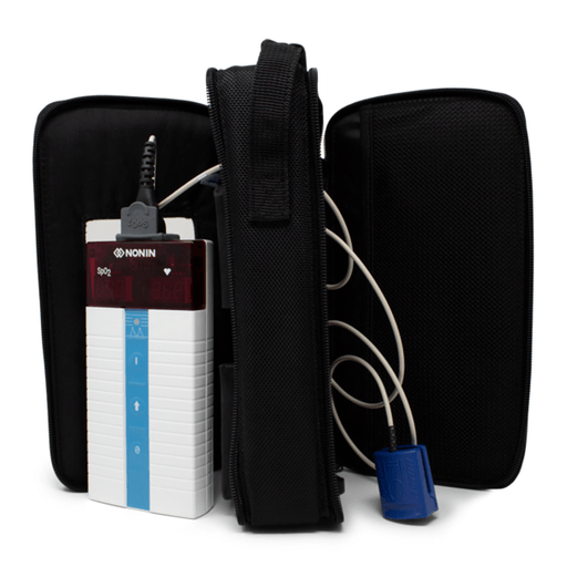 NONIN HANDHELD ACCESSORIES & CONSUMABLESCarrying Case, Black (for use with 8500/9800 SeriesHolds 8500/9840 Monitor, Ssensors and 9840/8500 Airway Adapter Tubes) (Continental US Onlyincluding Alaska & Hawaii) | Quantity - 1x EA