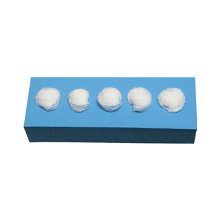 DUKAL DISSECTING SPONGES - Peanut Sponge, 3/8", Non-Sterile, 5/pk, 100 pk/cs | Quantity - 1x CS