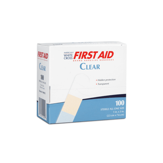 DUKAL FIRST AID ADHESIVE BANDAGES - Clear Strip Adhesive Bandage, 1" x 3", 100/bx, 12 bx/cs | Quantity - 1x CS