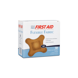 DUKAL FIRST AID FLEXIBLE ADHESIVE BANDAGES - Adhesive Bandage, Lightweight, Flex, Fabric, 2-7/8" x 3", Sterile, 50/bx, 12 bx/cs | Quantity - 1x CS