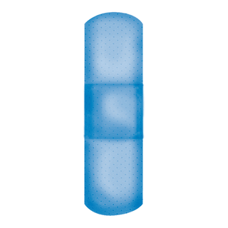 DUKAL BLUE METAL DETECTABLE ADHESIVE BANDAGES - Adhesive Bandage, 1" x 3", Lightweight, Fabric, Metal Detectable, Sterile, 130/try, 10 try/cs | Quantity - 1x CS