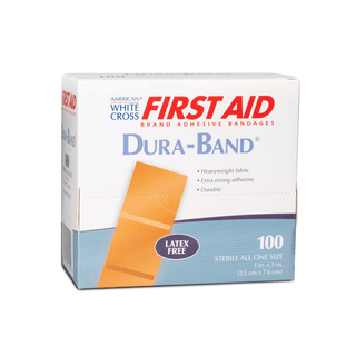 DUKAL DURABAND HEAVYWEIGHT FLEXIBLE BANDAGES - Adhesive Bandage, 1" x 3", Heavyweight, Flexible Fabric, Sterile, 100/bx, 12 bx/cs | Quantity - 1x CS