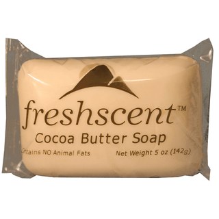 NEW WORLD IMPORTS FRESHSCENT SOAPS - Soap, Cocoa Butter Scent, 5 oz Bar, Vegetable Based, Individually Wrapped, 72/cs | Quantity - 1x CS