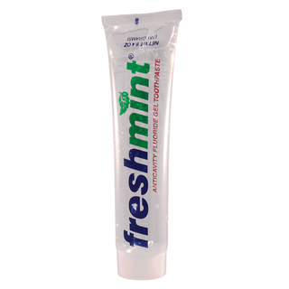 NEW WORLD IMPORTS FRESHMINT CLEAR GEL TOOTHPASTE - Single Use Anticavity Fluoride Gel Toothpaste Packet, 500/bx, 2 bx/cs (Not Available for sale into Canada) | Quantity - 1x CS