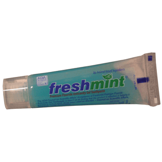 NEW WORLD IMPORTS FRESHMINT ADA APPROVED PREMIUM TOOTHPASTE - Freshmint Premium Anticavity Toothpaste, 0.28 oz, ADA Approved, 250/bx, 4 bx/cs (Not Available for sale into Canada) | Quantity - 1x CS