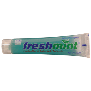 NEW WORLD IMPORTS FRESHMINT ADA APPROVED PREMIUM TOOTHPASTE - Freshmint Premium Anticavity Toothpaste, 0.28 oz, ADA Approved, 250/bx, 4 bx/cs (Not Available for sale into Canada) | Quantity - 1x CS