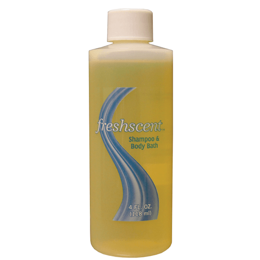 NEW WORLD IMPORTS FRESHSCENT SHAMPOOS & CONDITIONERSShampoo & Body Bath, 4 oz, 60/cs (Made in USA) | Quantity - 1x CS