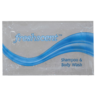 NEW WORLD IMPORTS FRESHSCENT SHAMPOOS & CONDITIONERS - Shampoo & Body Wash Packet, 0.34 oz, 100/pk, 10 pk/cs (56 cs/plt) | Quantity - 1x CS