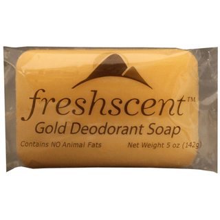 NEW WORLD IMPORTS FRESHSCENT SOAPS - Freshscent Gold Deodorant Soap, Vegetable Based, Individually Wrapped, 5 oz, 72/cs | Quantity - 1x CS