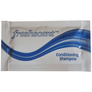 NEW WORLD IMPORTS FRESHSCENT SHAMPOOS & CONDITIONERSConditioning Shampoo, 0.34 oz packet, 100/bx, 10 bx/cs (42 cs/plt) | Quantity - 1x CS
