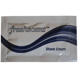 NEW WORLD IMPORTS FRESHSCENT SHAVE CREAMShave Cream, 0.25 oz packet, 100/bx, 10 bx/cs (Item on Manufacturer Backorder until November  Inventory Limited when Available) | Quantity - 1x CS
