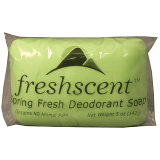 NEW WORLD IMPORTS FRESHSCENT SOAPS - Soap, Spring Fresh Deodorant Scent, 5 oz Bar, Vegetable Based, Individually Wrapped, 72/cs | Quantity - 1x CS