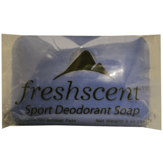 NEW WORLD IMPORTS FRESHSCENT SOAPS - Freshscent Sport Deodorant Soap, Vegetable Based, Individually Wrapped, 5 oz, 72/cs | Quantity - 1x CS