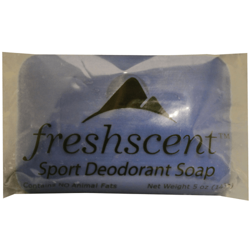 NEW WORLD IMPORTS FRESHSCENT SOAPS - Freshscent Sport Deodorant Soap, Vegetable Based, Individually Wrapped, 5 oz, 72/cs | Quantity - 1x CS