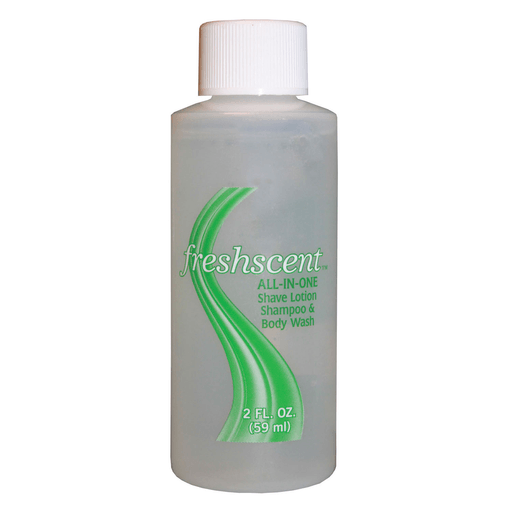 NEW WORLD IMPORTS FRESHSCENT SHAMPOOS & CONDITIONERS3-in-1 Shampoo/ Shave Gel/ Body Wash, 2 oz, 96/cs (Made in USA) | Quantity - 1x CS