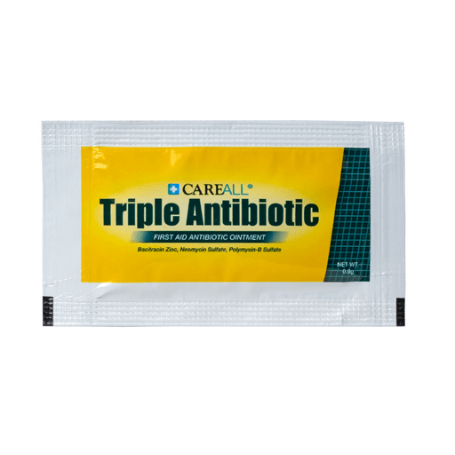 NEW WORLD IMPORTS CAREALL TRIPLE ANTIBIOTICTriple Antibiotic Ointment, Single-Use Packet, 0.9g, Compared to the Active Ingredients in Neosporin, 25/bx, 36 bx/cs | Quantity - 1x CS