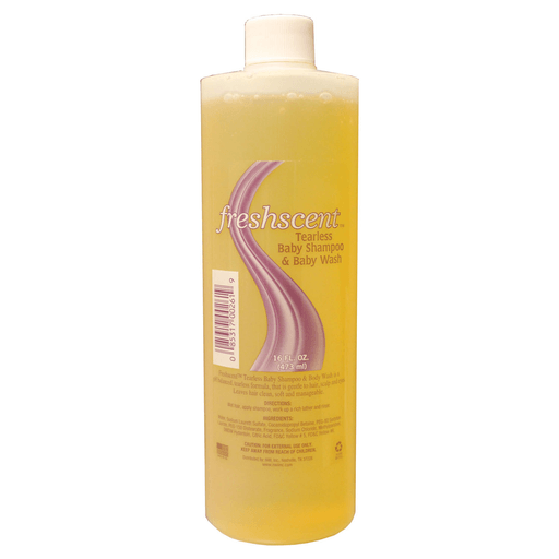 NEW WORLD IMPORTS FRESHSCENT SHAMPOOS & CONDITIONERSTearless Baby Shampoo & Body Wash, 16 oz, 12/cs (144 cs/plt) (Made in USA)  | Quantity - 1x CS