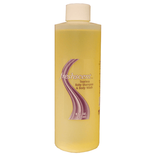 NEW WORLD IMPORTS FRESHSCENT SHAMPOOS & CONDITIONERSTearless Baby Shampoo & Body Wash, 8 oz, 36/cs (60 cs/plt) (Made in USA) | Quantity - 1x CS