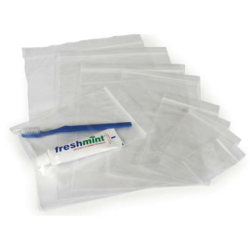 NEW WORLD IMPORTS RECLOSABLE BAGS - Reclosable Clear Bag with White Block, 2 Mil, 9" x 12", 100/bg, 10 bg/cs | Quantity - 1x CS