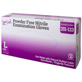 OMNI INTERNATIONAL OMNITRUST NITRILE POWDER FREE EXAMINATION GLOVEExam Glove, Nitrile, Large, Textured Fingers, Blue, Powder Free (PF), 100/bx, 10 bx/cs (80 cs/plt) (See additional pricing for drop ship orders less than 1,000 cs) | Quantity - 1x CS
