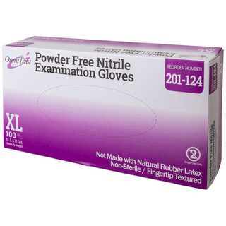 OMNI INTERNATIONAL OMNITRUST NITRILE POWDER FREE EXAMINATION GLOVEExam Glove, Nitrile, X-Large, Textured Fingers, Blue, Powder Free (PF), 100/bx, 10 bx/cs (80 cs/plt) (See additional pricing for drop ship orders less than 1,000 cs) | Quantity - 1x CS