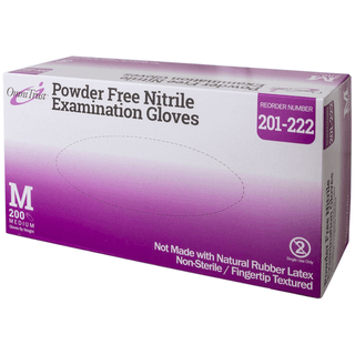 OMNI INTERNATIONAL OMNITRUST NITRILE POWDER FREE EXAMINATION GLOVEExam Glove, Nitrile, Medium, Textured Fingers, Blue, Powder Free (PF), 200/bx, 10 bx/cs (50 cs/plt) (See additional pricing for drop ship orders less than 1,000 cs) | Quantity - 1x CS