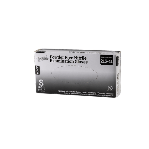 OMNI INTERNATIONAL OMNITRUST NITRILE POWDER FREE EXAMINATION GLOVEExam Glove, Nitrile, 5.0g, Small, Power Free (PF), Black, 100/bx, 10bx/cs (See additional pricing for drop ship orders less than 1,000 cs) | Quantity - 1x CS