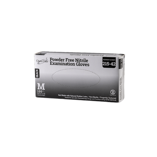 OMNI INTERNATIONAL OMNITRUST NITRILE POWDER FREE EXAMINATION GLOVEExam Glove, Nitrile, 5.0g, Medium, Power Free (PF), Black, 100/bx, 10bx/cs (See additional pricing for drop ship orders less than 1,000 cs) | Quantity - 1x CS