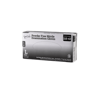 OMNI INTERNATIONAL OMNITRUST NITRILE POWDER FREE EXAMINATION GLOVEExam Glove, Nitrile, 5.0g, Large, Power Free (PF), Black, 100/bx, 10bx/cs (See additional pricing for drop ship orders less than 1,000 cs) | Quantity - 1x CS