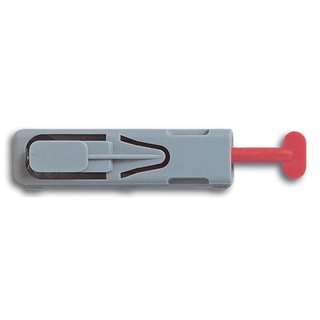 OWEN MUMFORD UNISTIK SINGLE-USE CAPILLARY BLOOD SAMPLING DEVICES - Lancet, Extra/ Medium High Flow, 21G, 2.0mm Penetration Depth, Orange, 100/bx (US & Canada Only) | Quantity - 1x BX