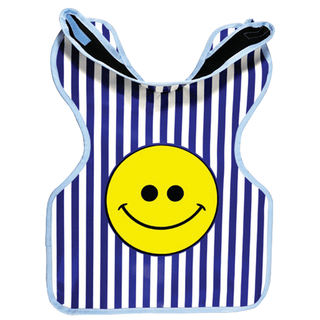PALMERO PROTECTALL X-RAY APRONSProtectall X-Ray Apron, Child w/Collar, Lead-lined, .3MM Thickness. 20" x 20, Blue and White Stripes w/Happy Face (US SALES ONLY) | Quantity - 1x EA