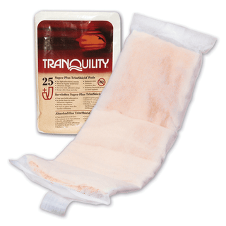 PRINCIPLE BUSINESS TRANQUILITY SUPER PLUS TRIMSHIELD PAD - Super Plus Pad, 11" x 4", 8 fl oz Capacity, 25/pk, 5pk/cs  (To Be DISCONTINUED) | Quantity - 1x CS