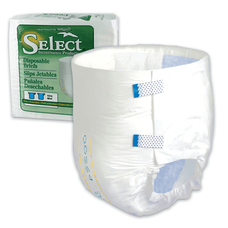 PRINCIPLE BUSINESS SELECT DISPOSABLE BRIEFS - Brief, X-Large, 56"-64" W/H, Capacity 23.0 fl oz, Beige, 8/bg, 8 bg/cs  (To Be DISCONTINUED) | Quantity - 1x CS