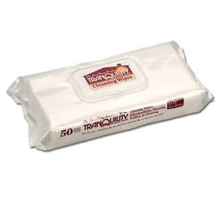 PRINCIPLE BUSINESS TRANQUILITY CLEANSING WIPES - Washcloth, 9" x 13", 50/bg, 12 bg/cs (US Only) | Quantity - 1x CS