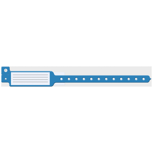MEDICAL ID SOLUTIONS INSERT VINYL WRISTBANDSWristband, Adult/ Pediatric, 10", Insert Vinyl, Blue, 250/bx | Quantity - 1x BX