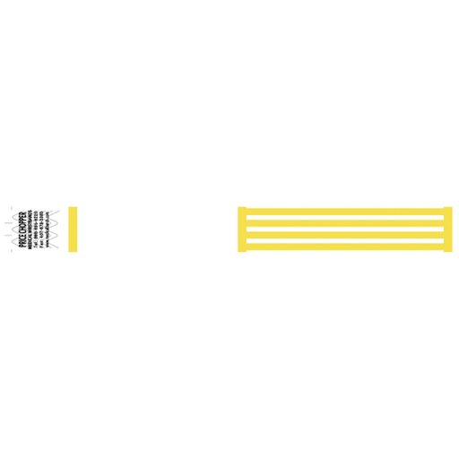 MEDICAL ID SOLUTIONS TYVEK WRISTBANDS - Wristband, Tyvek, 1", Yellow, 1000/bx | Quantity - 1x BX