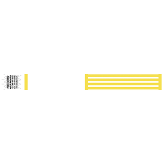 MEDICAL ID SOLUTIONS TYVEK WRISTBANDS - Wristband, Tyvek, 1", Yellow, 1000/bx | Quantity - 1x BX
