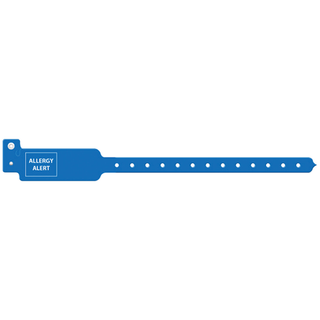 MEDICAL ID SOLUTIONS TRI-LAMINATE ALERT WRISTBANDS - Wristband, Adult/ Pediatric, Tri-Laminate, DNR, Blue, 500/bx | Quantity - 1x BX