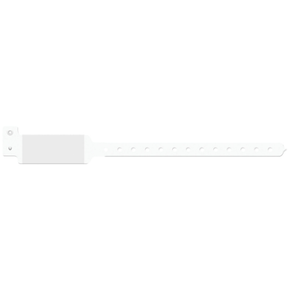 MEDICAL ID SOLUTIONS 10" TRI-LAMINATE WRISTBAND - IMPRINTER - Wristband, Adult/ Pediatric, Imprinter Tri-Laminate, Self Adhesion, White, 250/bx | Quantity - 1x BX